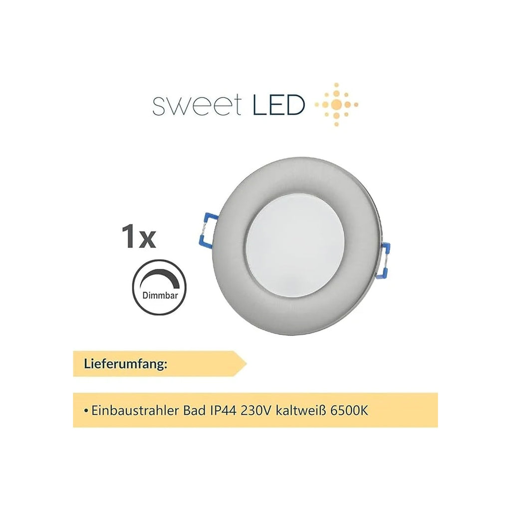Spot LED encastrable IP44 6,5 W dimmable – Intensité réglable