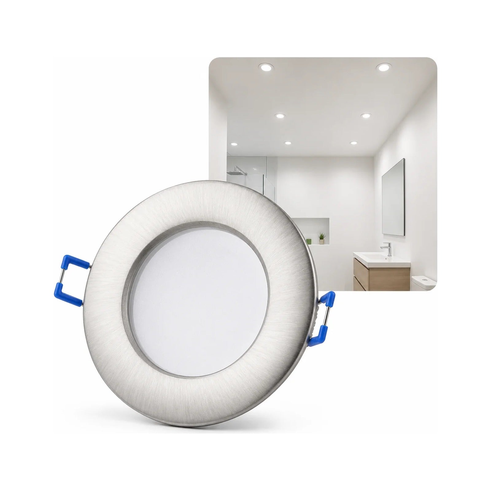 Spot LED encastrable IP44 6,5 W blanc froid – Éclairage salle de bain