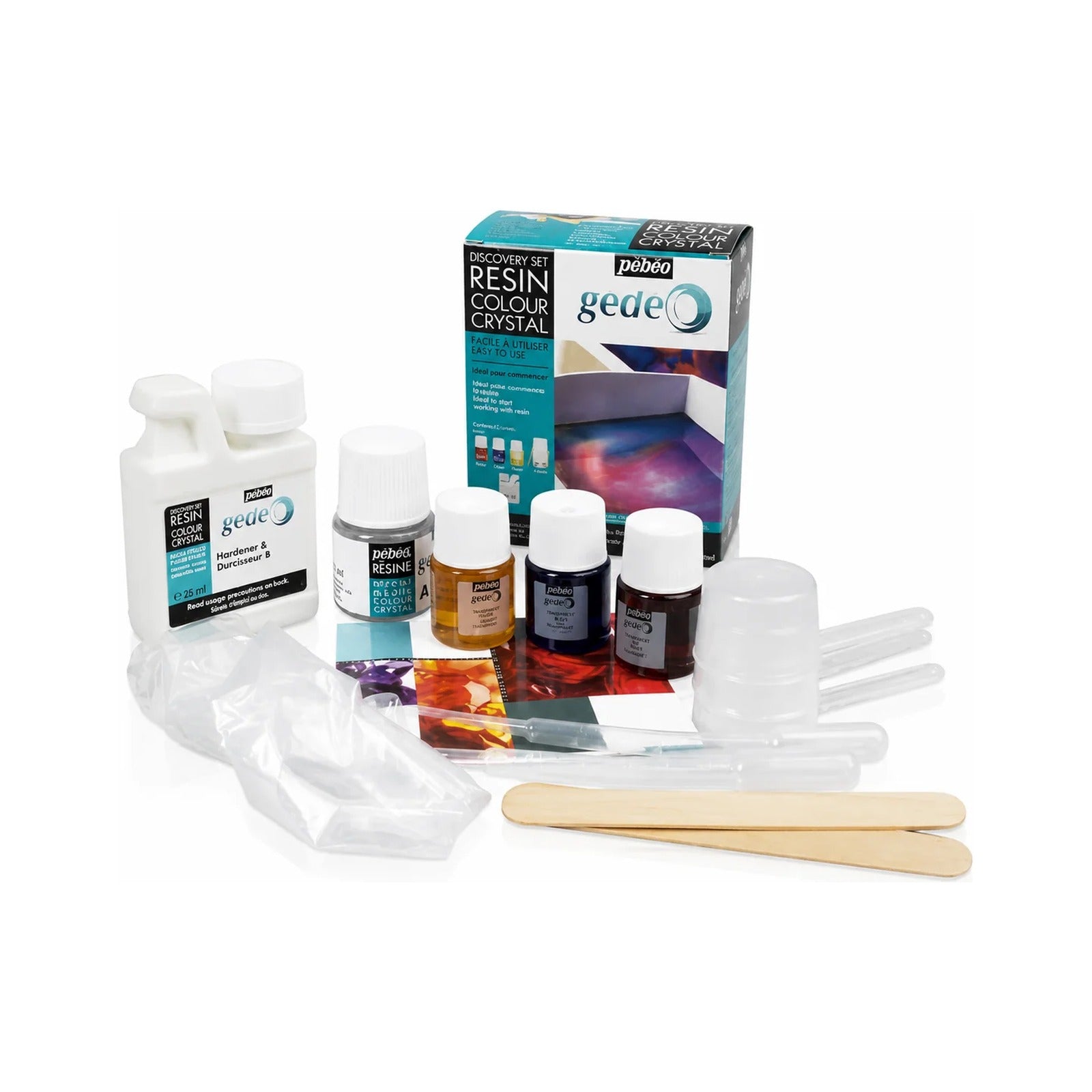 Kit découverte résine époxy Pébéo Gédéo 150 ml – Loisirs créatifs